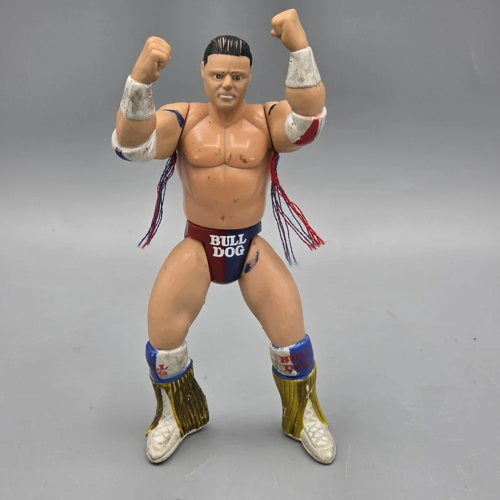 Jakks Pacific Action Figure 6in Multi British Bulldog WWF 1996 Vintage Toy